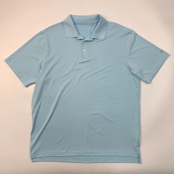Walter Hagen Polo Shirt Mens XL Extra Large Baby Blue Quick Dry Stretch Golf - Picture 2 of 12